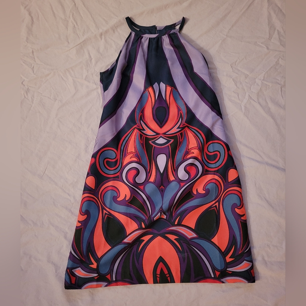 Banana Republic Strapless Mini Dress - Purple and Pink